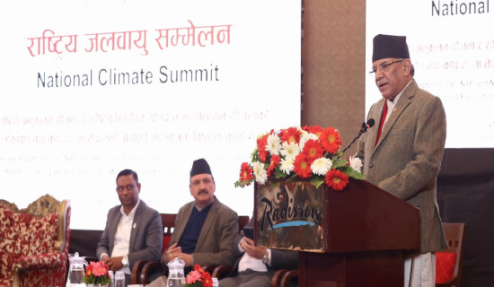 नेपाल जलवायु परिवर्तनका कारण उच्च जोखिममा : प्रधानमन्त्री