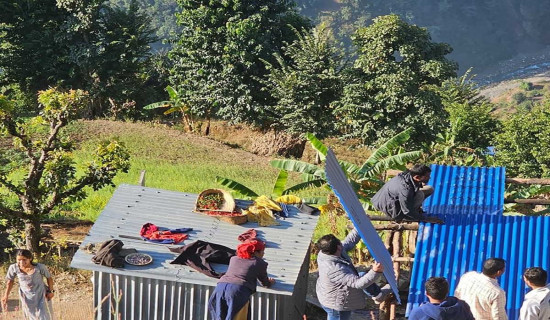 कांग्रेसको अस्थायी घर टहरा निर्माण अभियान अन्तिम चरणमा