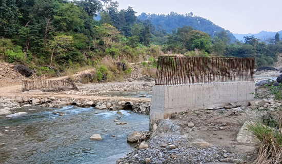 पुल निर्माणमा ढिलाइ