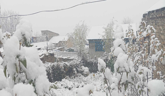 हुम्लामा बाक्लो हिमपात