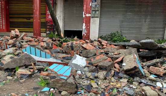 चीनमा गएको भूकम्पमा परी मृत्यु हुनेको सङ्ख्या १११ पुग्यो