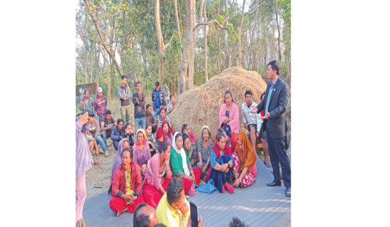 जङ्गली हात्तीपीडितले मागे कङ्क्रीट पर्खाल