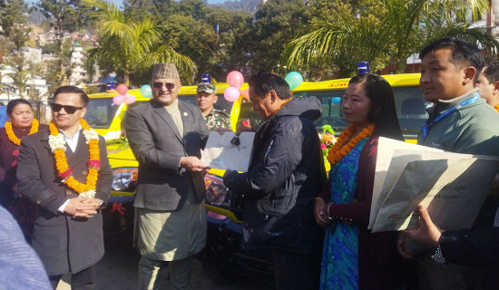 सम्भव नेपालद्वारा एम्बुलेन्स सहयोग