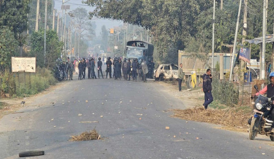 प्रदर्शन चर्किएपछि बरहथवामा भोलिसम्म कर्फ्यु