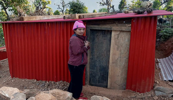 भूकम्प पीडितको अस्थायी आवास निर्माणका लागि ५९ करोड बढी निकासा