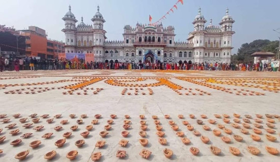 प्राणप्रतिष्ठाको खुसीयालीमा दीपोत्सव तयारी