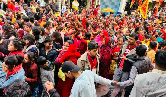 राम मन्दिर प्राणप्रतिष्ठाको अवसरमा खुसीयाली