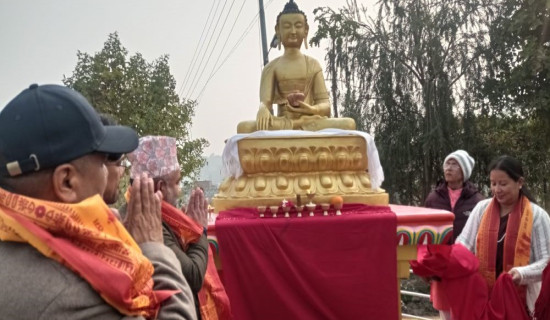 विवाह भोजमा हुने खर्चबाट बुद्धको मूर्ति स्थापना