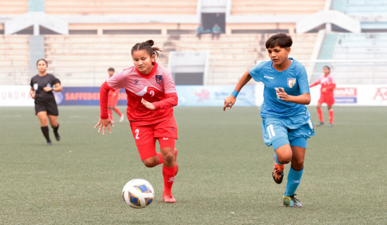 साफ यु–१९ महिला फुटबल : नेपाललाई हराउँदै भारत फाइनलमा