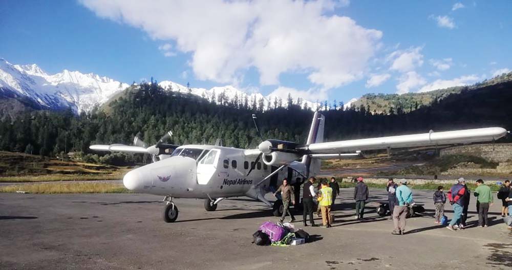 नेपाल एयरलाइन्सको सुर्खेत–हुम्ला परीक्षण उडान