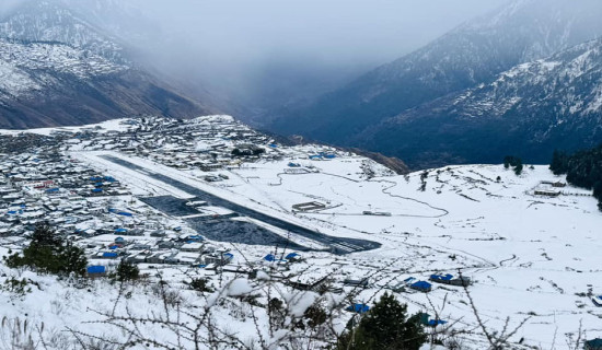 हुम्लामा दुई दिनदेखि हवाई सेवा अवरुद्ध