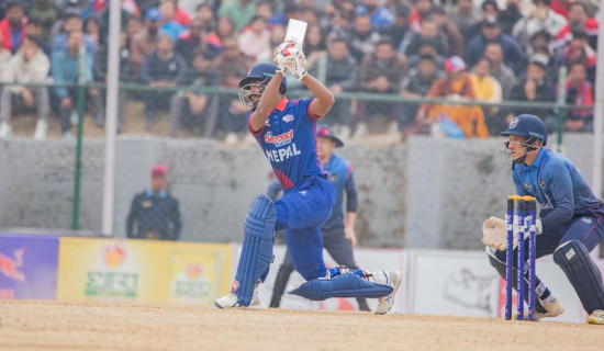 विश्वकप क्रिकेट लिग–२ : नेपाल नामिबियासँग दुई विकेटले पराजित