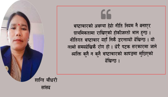 कानुन र विकास निर्माणका कार्यलाई सँगै लैजानुपर्ने बाध्यता सांसदसँग छ : सांसद  चौधरी