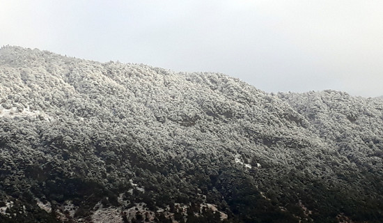 उच्च पहाडी र हिमाली क्षेत्रमा हिमपातको सम्भावना