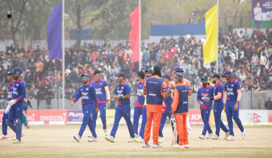 त्रिकोणात्मक टी–२० सिरिज : नेदरल्यान्ड्समाथि नेपाल ६ विकेटले विजयी