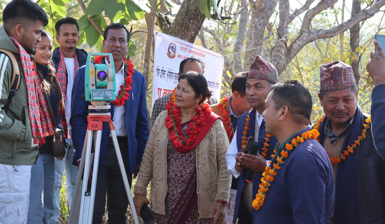 घोराहीमा जग्गा व्यवस्थापन तथा नाप नक्साको काम सुरु