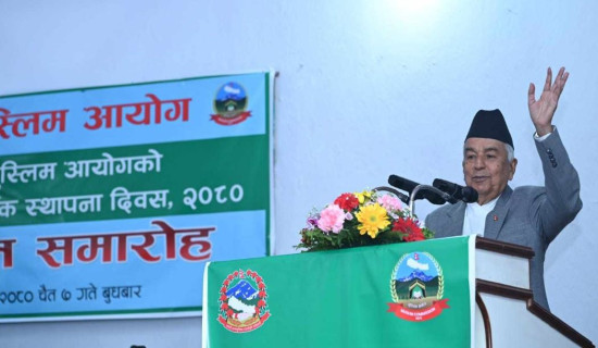 नेपालको धार्मिक सहिष्णुता विश्वका लागि अनुकरणीय : राष्ट्रपति