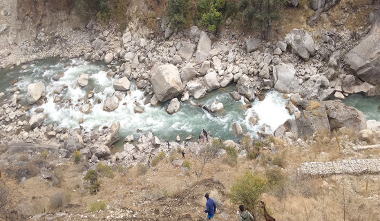 माछालाई झरिउँला हाल्दा किशोर नदीमा बेपत्ता