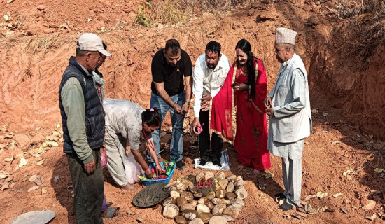 ७० हजार लिटर खानेपानी ट्याङ्कीको शिलान्यास