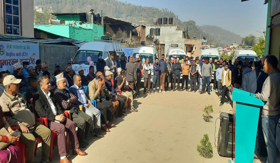 गुल्मीमा विद्युतीय गाडी सञ्चालन