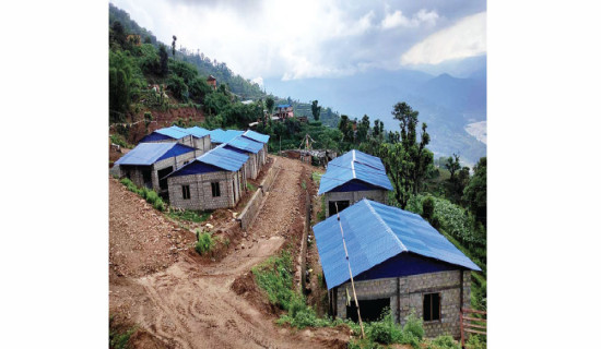 रोकियो दुई नमुना बस्ती निर्माण