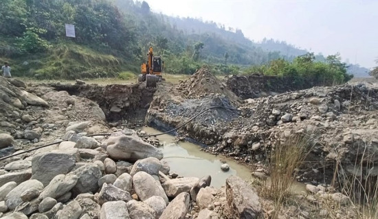 कोठीखोलामा ‘ड्याम’ निर्माण कार्य सुरु