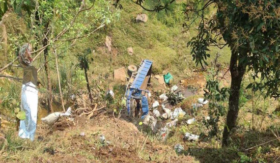 धादिङको खाल्टेमा ट्रक दुर्घटना, एक जनाको मृत्यु