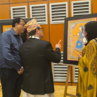 नेपालमा भारतका चित्रकार सञ्जय र सञ्जिदाको कला प्रदर्शनी