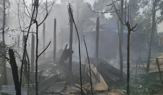 नरसिंहमा आगलागी, १५ घर जलेर नष्ट