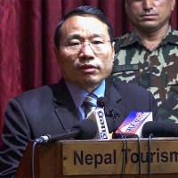 नेपाली सेनाको पदयात्रा टोली हनुमान ढोकामा