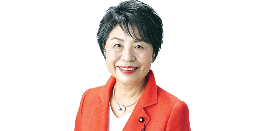 जापानका विदेशमन्त्री योको आउनुहुँदै
