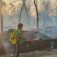 पालिकामा आगलागी हुँदा करिब ५० घर जलेर नष्ट