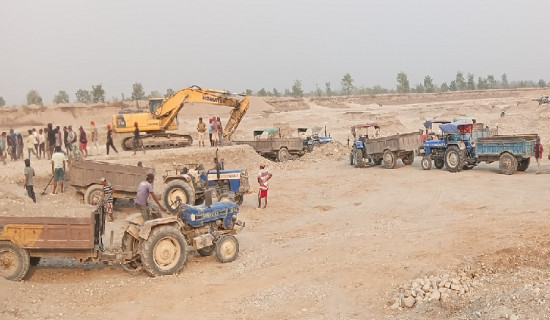 मापदण्ड विपरीत तीन गुणा बढी खोला उत्खनन्