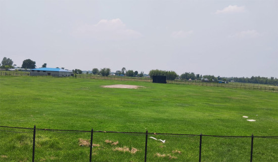 गिरिजाप्रसाद कोइराला क्रिकेट रङ्गशालाको निर्माण सुस्त