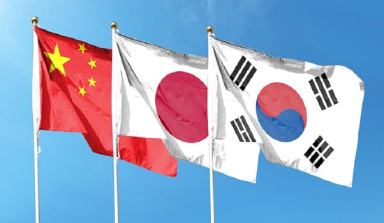चीन, जापान र दक्षिण कोरियाबिच सहकार्य बढाउने प्रतिबद्धता