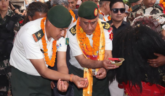 नेपाली सेनाद्वारा ‘श्री रुद्रायणी प्रवेशद्वार’ निर्माण