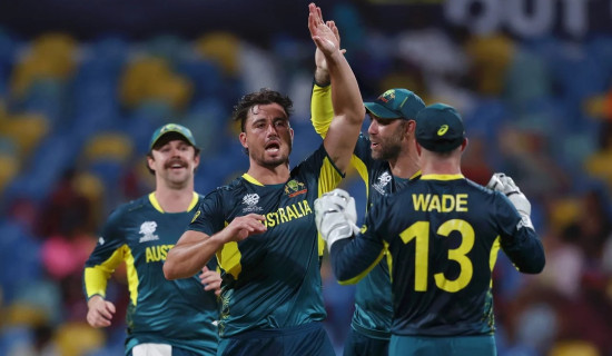 टी–२० विश्वकप क्रिकेट :  अस्ट्रेलियाद्वारा ओमान पराजित
