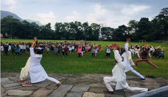 भारतीय महावाणिज्य दूतावासद्वारा योग शिविर