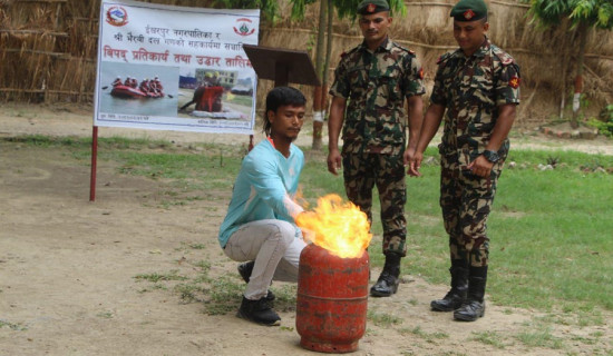 सेनाद्वारा विपद् प्रतिकार्य तालिम प्रदान