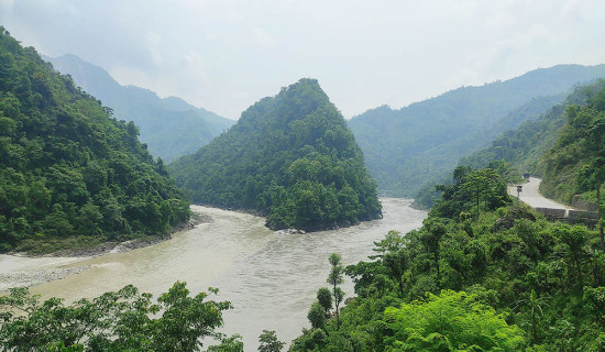 मादी, सेती र त्रिशुली नदीको सङ्गमस्थल