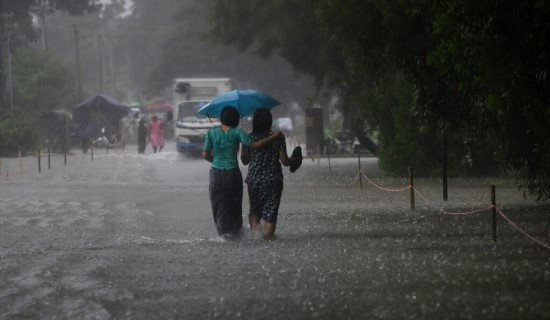 ओखलढुङ्गामा ८९.६ मिलिमिटर वर्षा