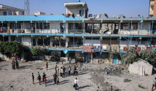 गाजाको विद्यालयमा इजरायली हवाई आक्रमणः २५ जनाको मृत्यु