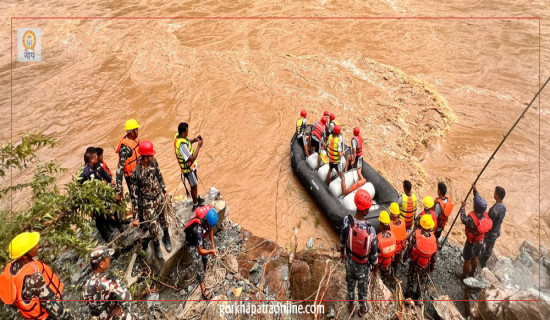 त्रिशूलीमा बेपत्ताको खोजीमा बिहानैदेखि जुटे गोताखोर सहितको टोली