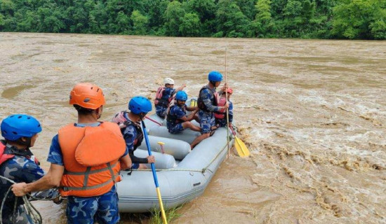 सिमलताल बस दुर्घटना : बस र यात्रुको खोजी कार्य गोलाघाटसम्म गरिने