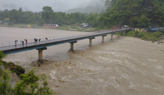जडाङ्गा नदीमा छ वर्षपछि पुल निर्माण