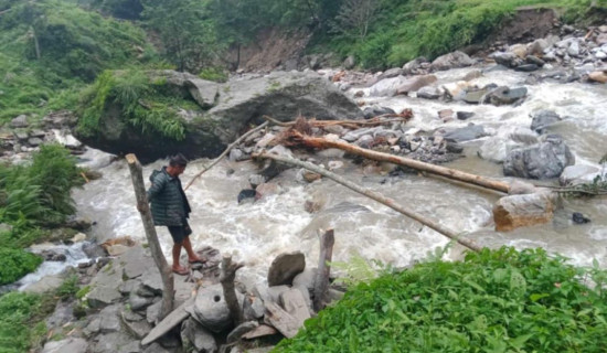 पानीघट्ट बगाएपछि पिसानीमा समस्या