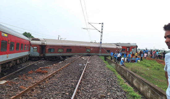 रेल दुर्घटना दुई जनाको मृत्यु, २० घाइते