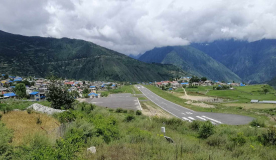 हुम्लामा तीन दिनदेखि हवाई सेवा अवरुद्ध