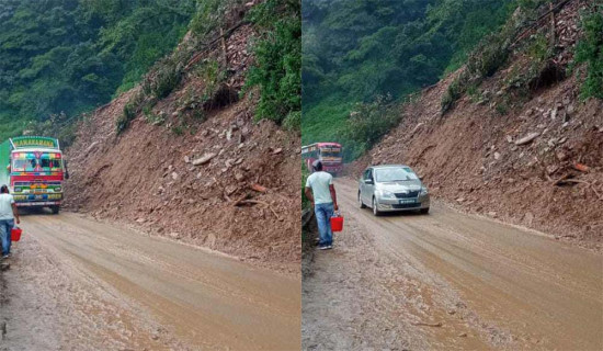 नागढुङ्गा–नौबिसे सडकखण्डमा एकतर्फी बाटो खुल्यो