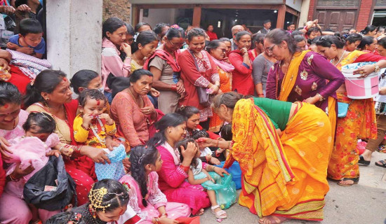 शताब्दी पुरानो ‘कन्या पूजा’ तयारी